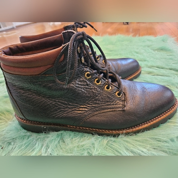 HS Trask Other - H.S. Trask Bison Leather Black Boots Size 10.5